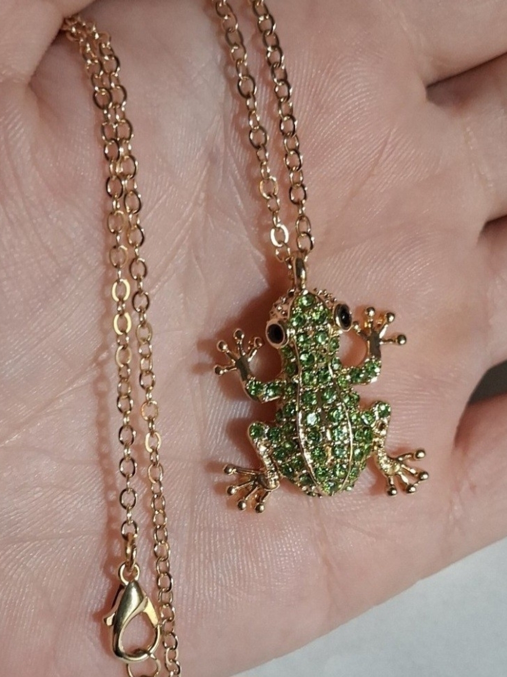 14K Frog Necklace